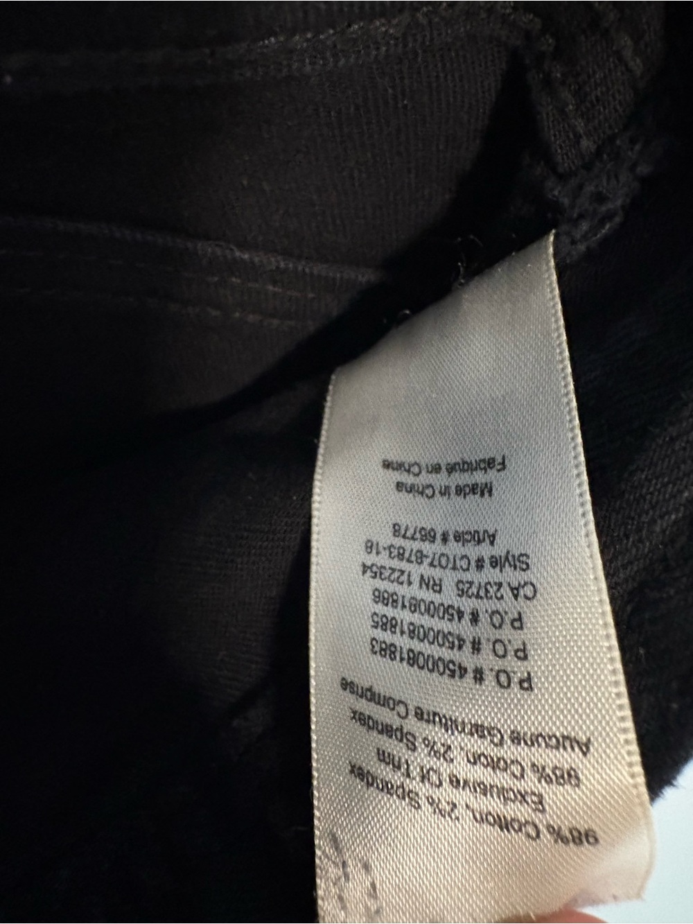 Aritzia Wilfred Free High-Rise Utility Straight Leg Jeans/Pant- Black / Size 4 - Picture 10 of 10